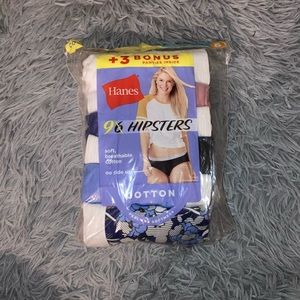 **UNOPENED** 9pc “Hanes” Hipster Panties